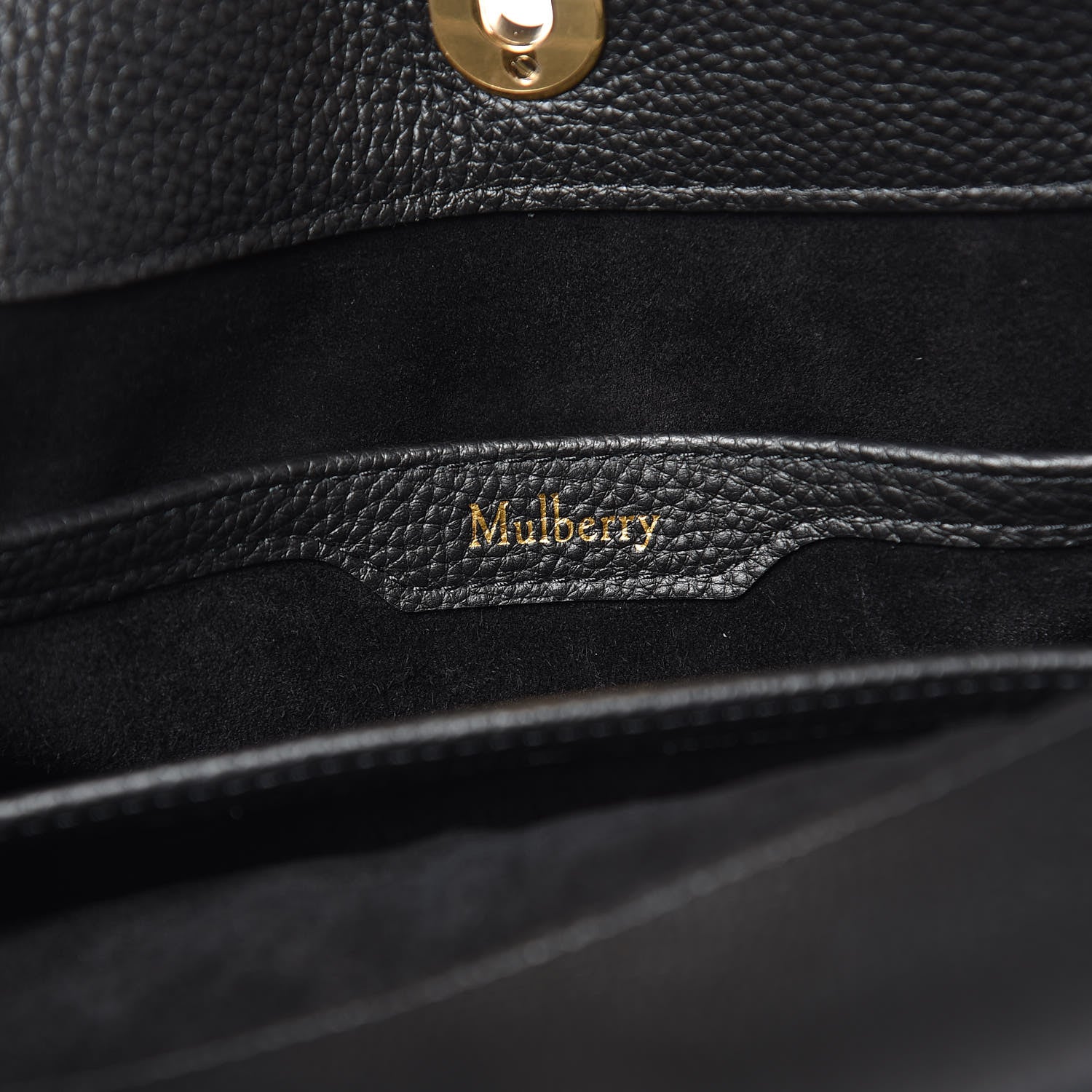 Mulberry Small Classic Grain Calfskin Small Leighton Black 6 of 8