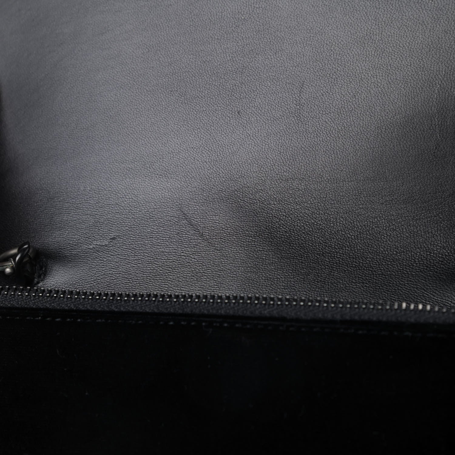 Saint Laurent Velvet Crystal Monogram Kate Tassel Chain Wallet Black 6 of 7