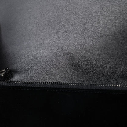 Saint Laurent Velvet Crystal Monogram Kate Tassel Chain Wallet Black 6 of 7