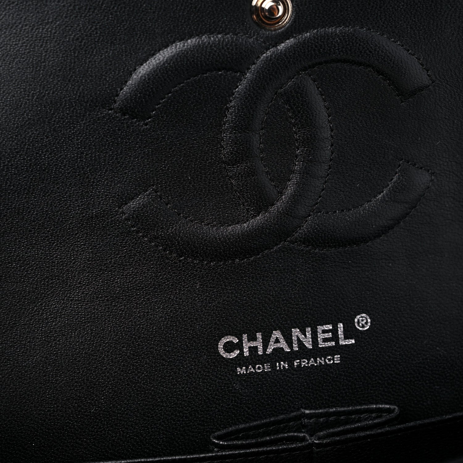 Chanel Caviar Quilted Medium Double Flap Black 11 of 12