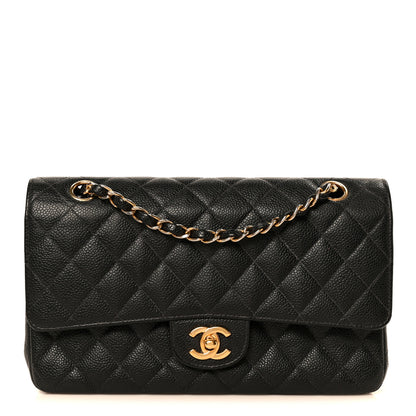 Chanel Caviar Quilted Medium Double Flap Black 1 of 12