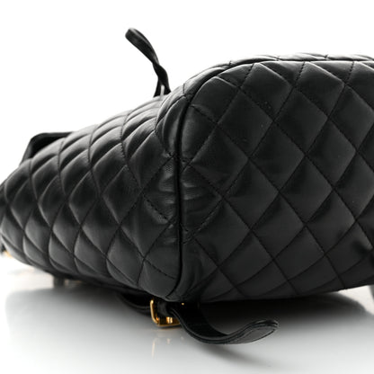 Chanel Calfskin Quilted Small Urban Spirit Backpack Black 9 of 11