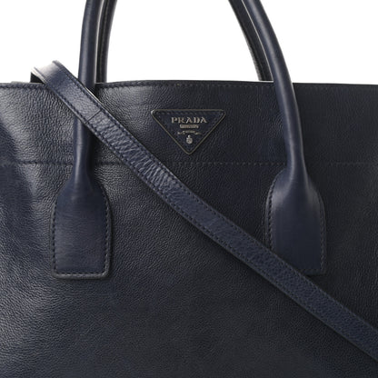 Prada Glace Calfskin Shopping Tote Baltico 8 of 18