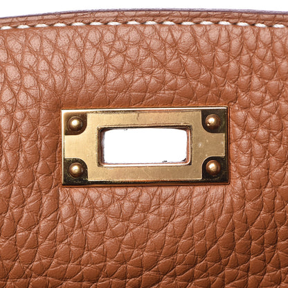 Hermes Taurillon Clemence Kelly Ado Backpack Gold 25 of 30