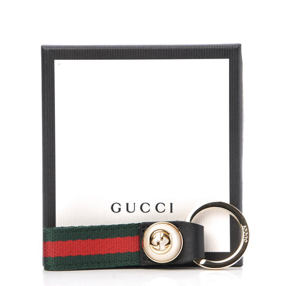 Gucci Web Nylon Pearl Key Ring 3 of 3