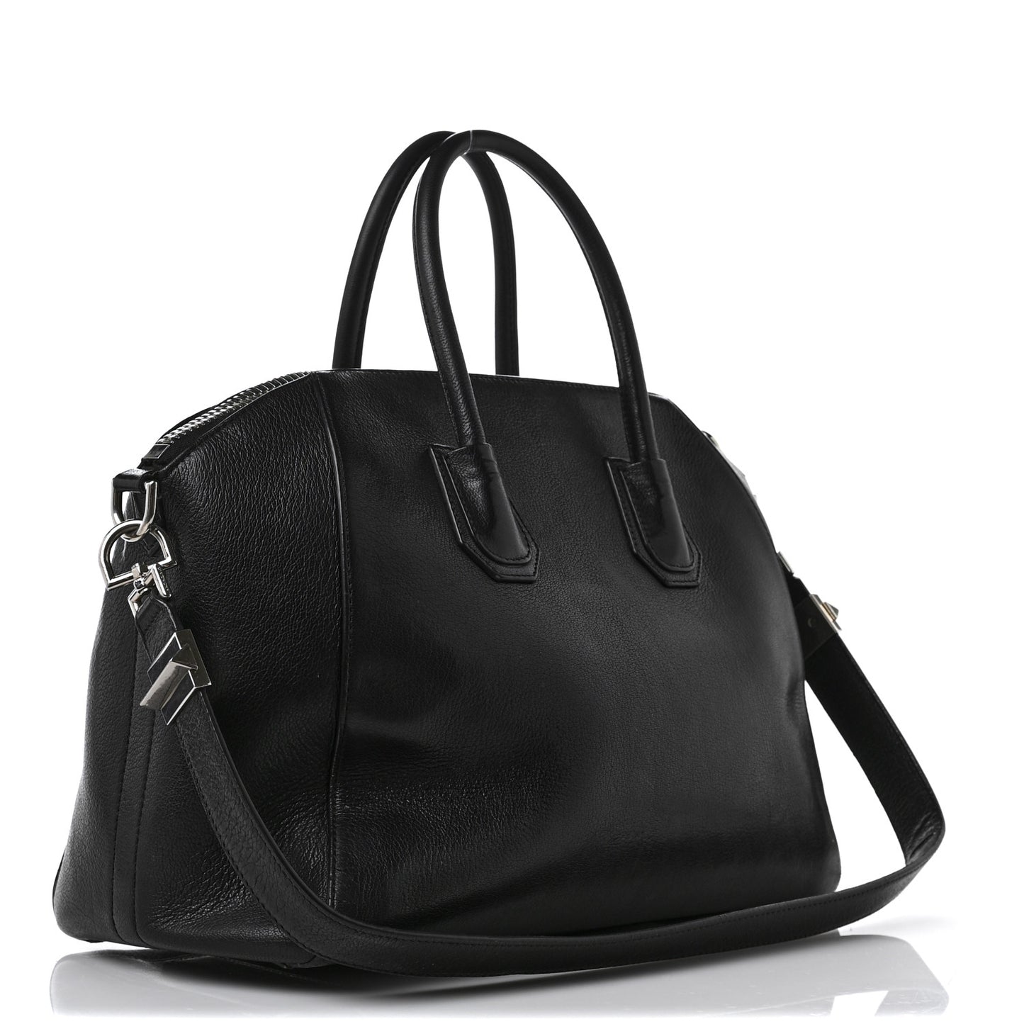 Sugar Goatskin Medium Antigona Black