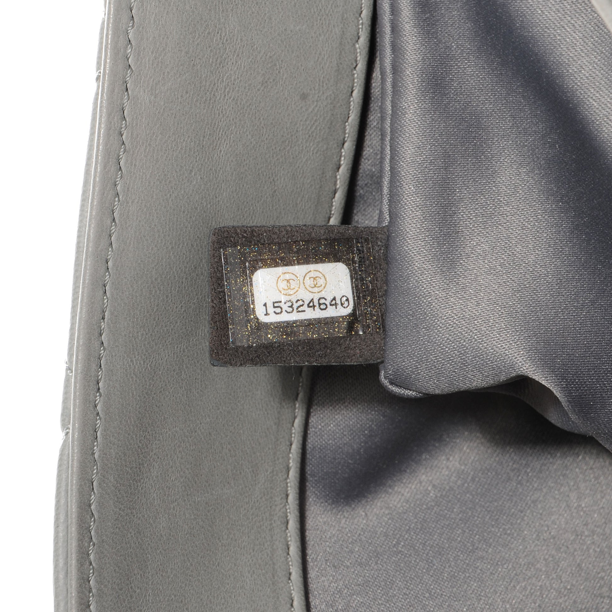 Chanel Lambskin Quilted 3 Large Flap Grey 7 of 8