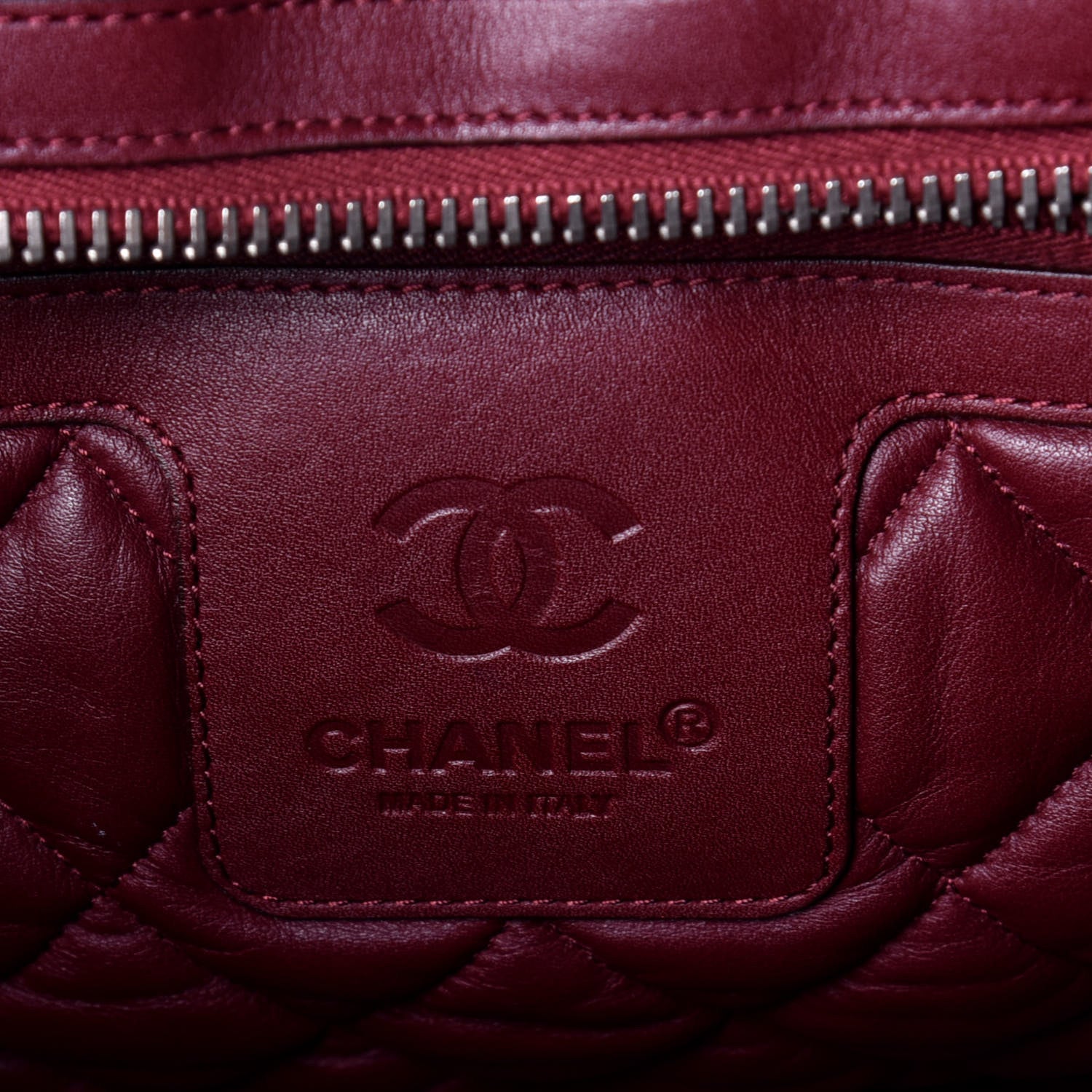 Chanel Lambskin Quilted Large Coco Cocoon Reversible Tote Black 6 of 8