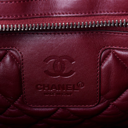 Chanel Lambskin Quilted Large Coco Cocoon Reversible Tote Black 6 of 8