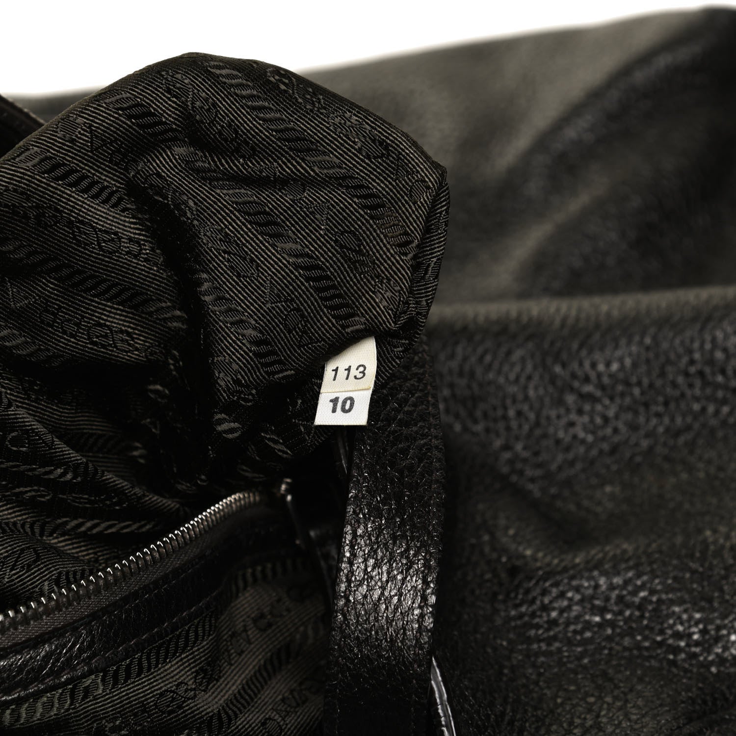 Prada Vitello Daino Shopping Tote Piombo Mordore 11 of 12