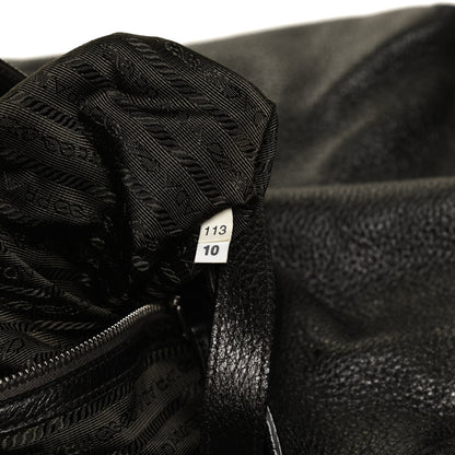 Prada Vitello Daino Shopping Tote Piombo Mordore 11 of 12