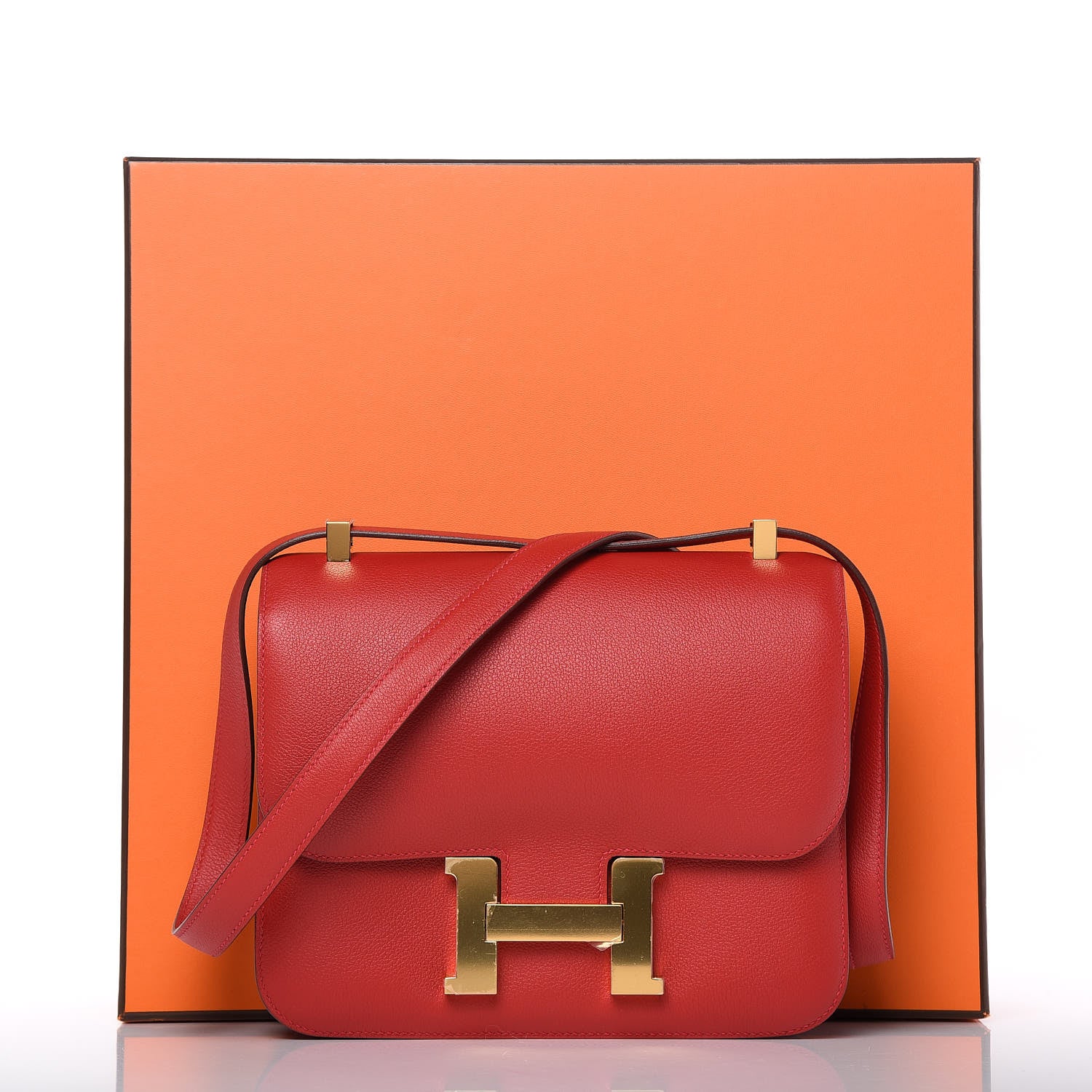 Hermes Evercolor Constance 24 Rouge Casaque 15 of 20