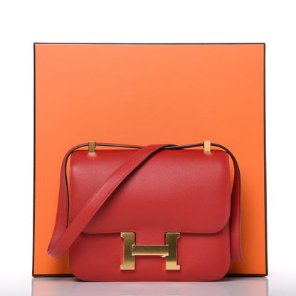 Hermes Evercolor Constance 24 Rouge Casaque 15 of 20