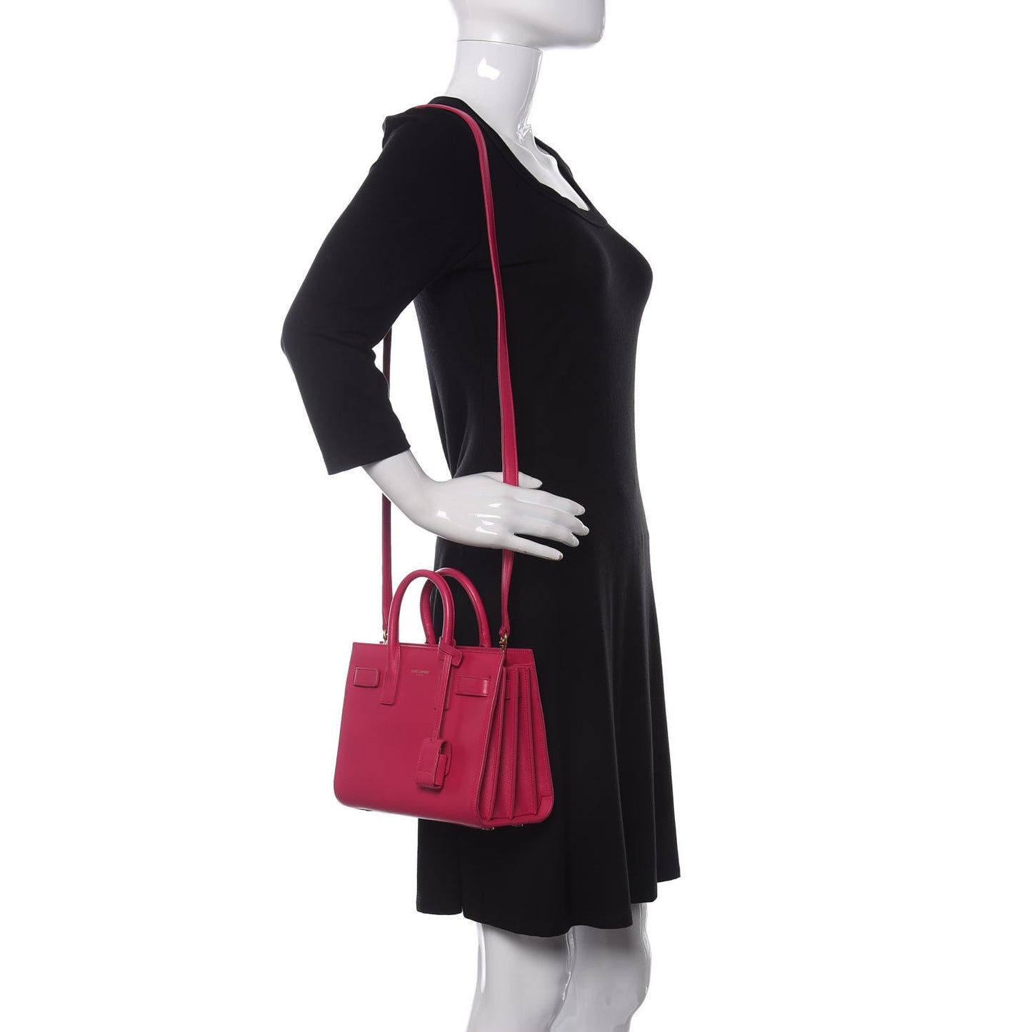 Calfskin Nano Sac De Jour Lipstick Fuchsia