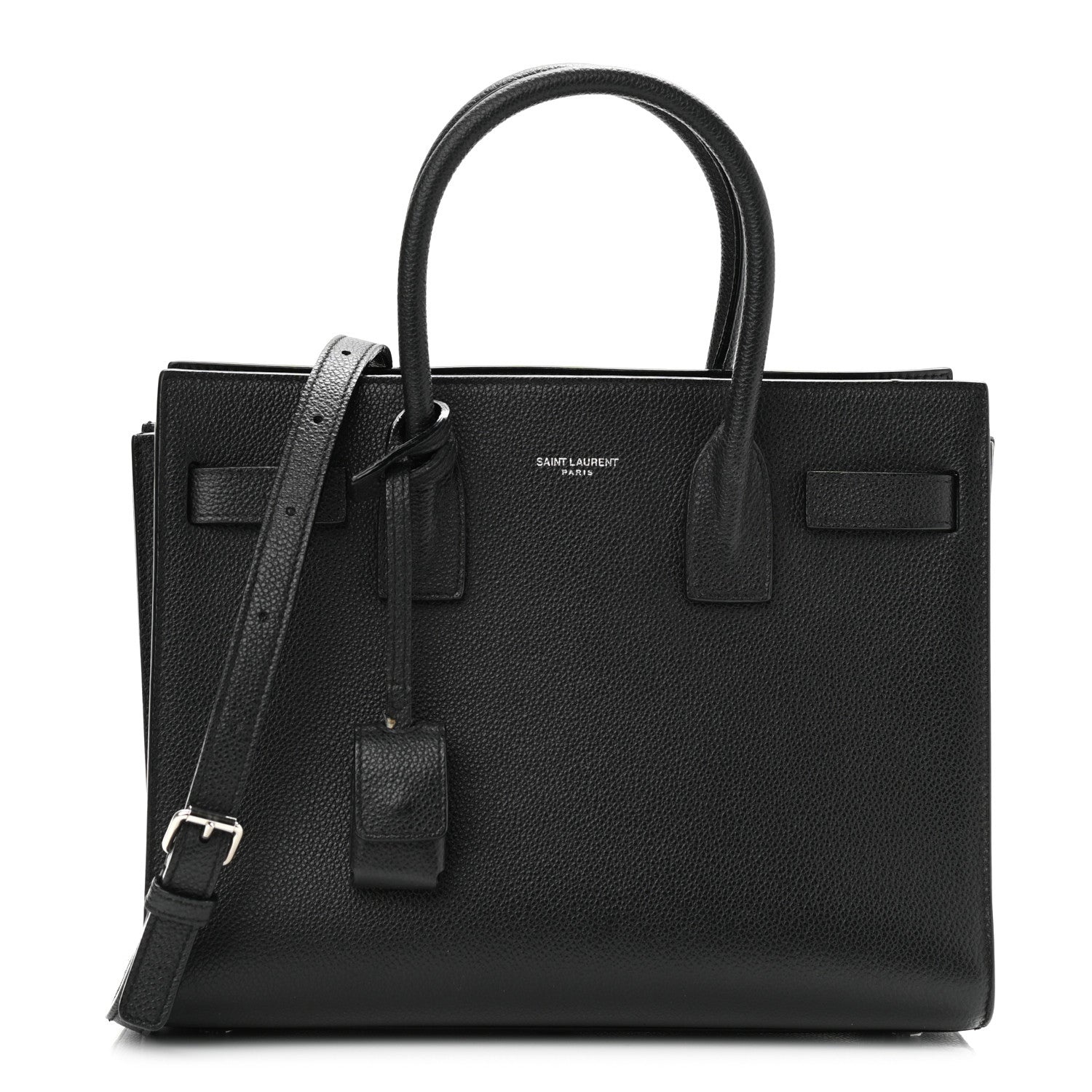 Saint Laurent Grained Calfskin Baby Sac De Jour Black 1 of 13