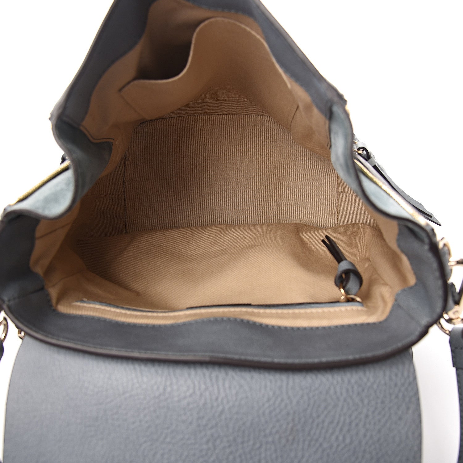 Chloe Suede Calfskin Medium Faye Backpack Cloudy Blue 4 of 9