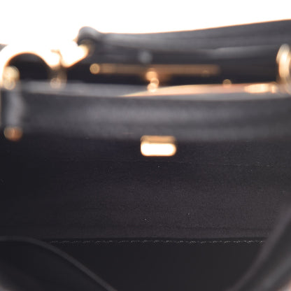 Fendi Nappa Micro Peekaboo Iconic Satchel Black 6 of 8