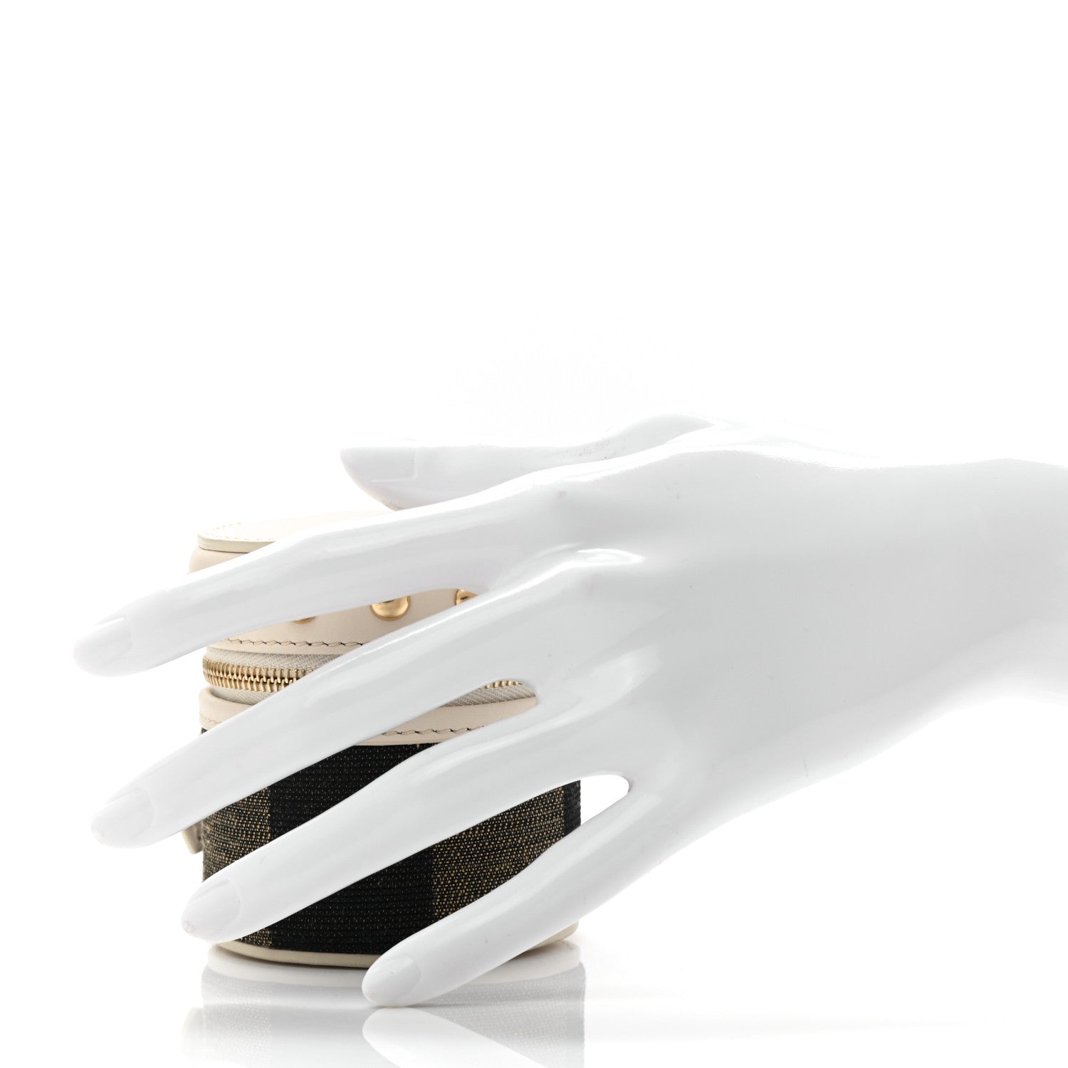 Fendi Pequin Studded Mini Box Camelia 2 of 8