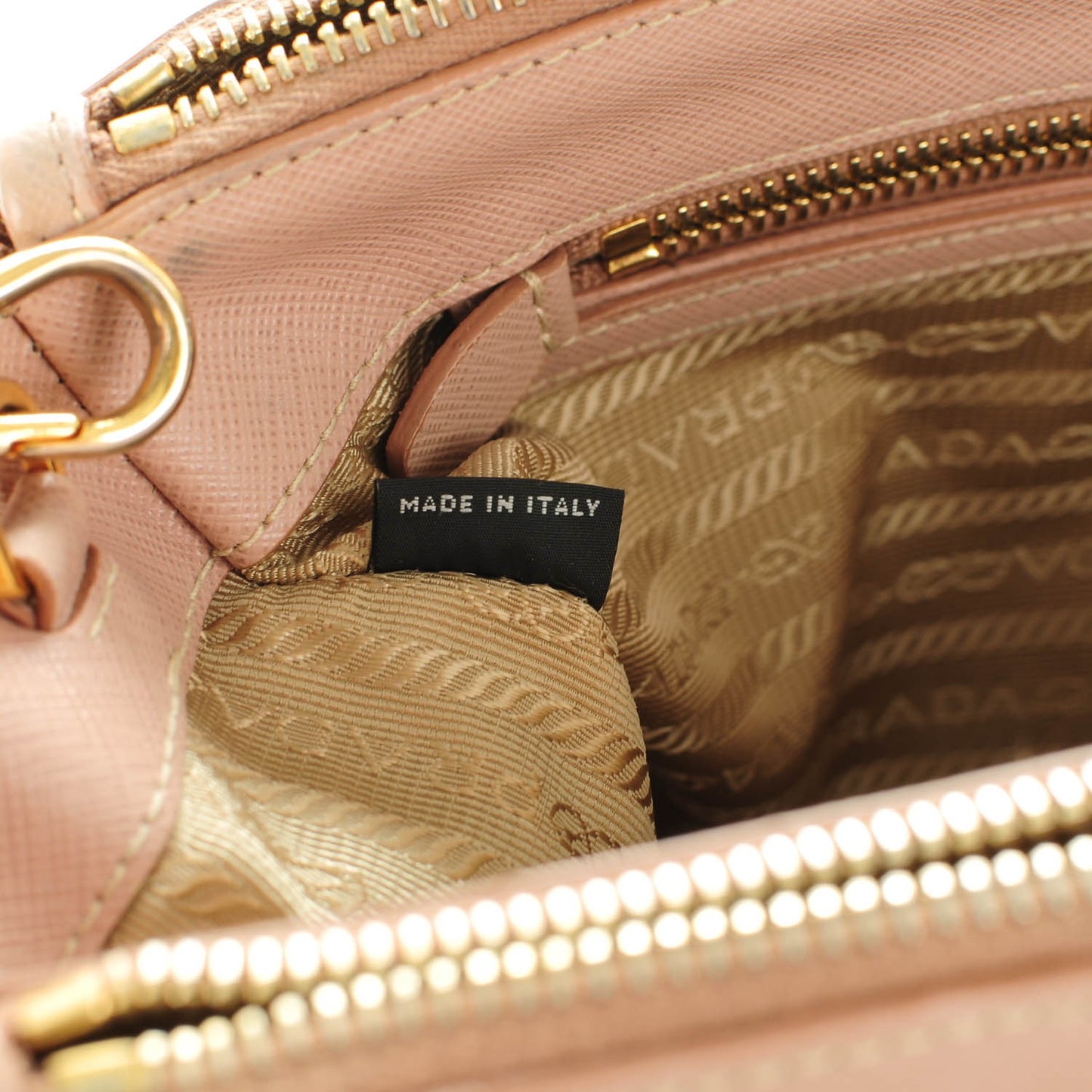 Saffiano Small Galleria Double Zip Tote Cammeo