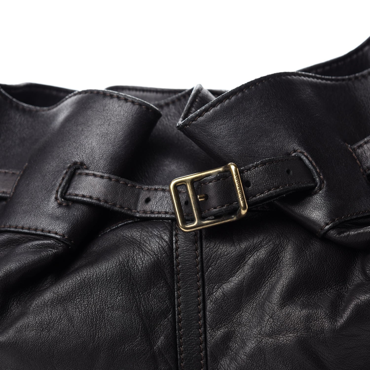 Burberry Calfskin Medium Hobo Dark Chocolate 11 of 11