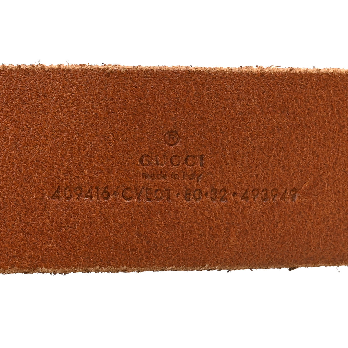 Gucci Faded Calfskin Double G 20mm Belt 80 32 Cuir 3 of 5