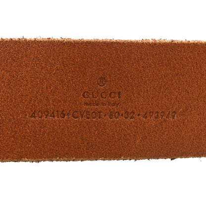 Gucci Faded Calfskin Double G 20mm Belt 80 32 Cuir 3 of 5