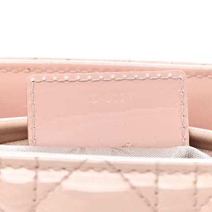 Christian Dior Patent Cannage Medium Lady Dior Rose Clair 13 of 35