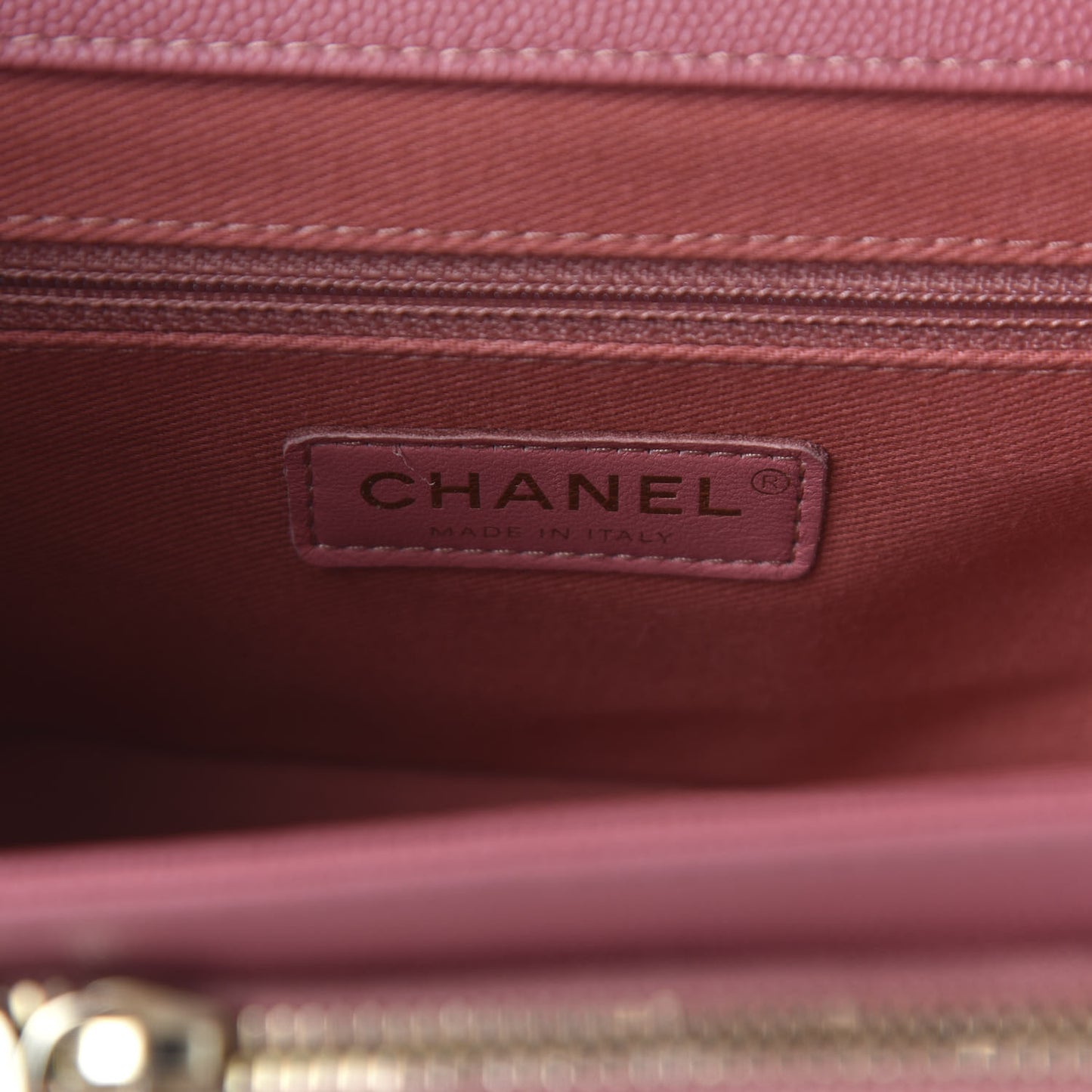 Caviar Quilted Small Business Affinity Flap Dark Pink