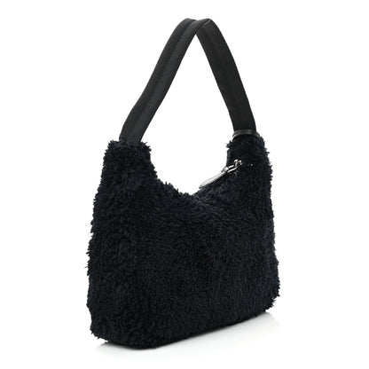 Prada Terry Cloth Mini Re-Edition 2000 Bag Black White 3 of 9