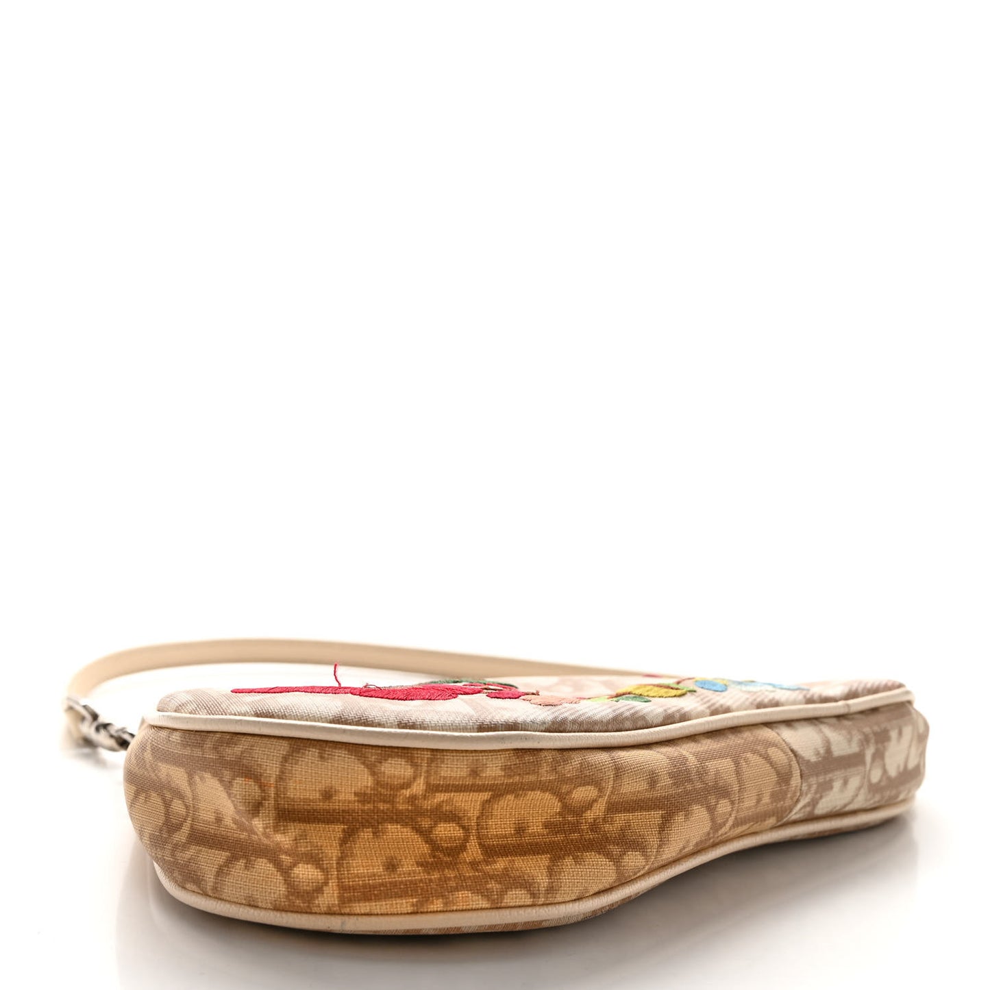 Monogram Vintage Flowers Mini Saddle Bag Beige
