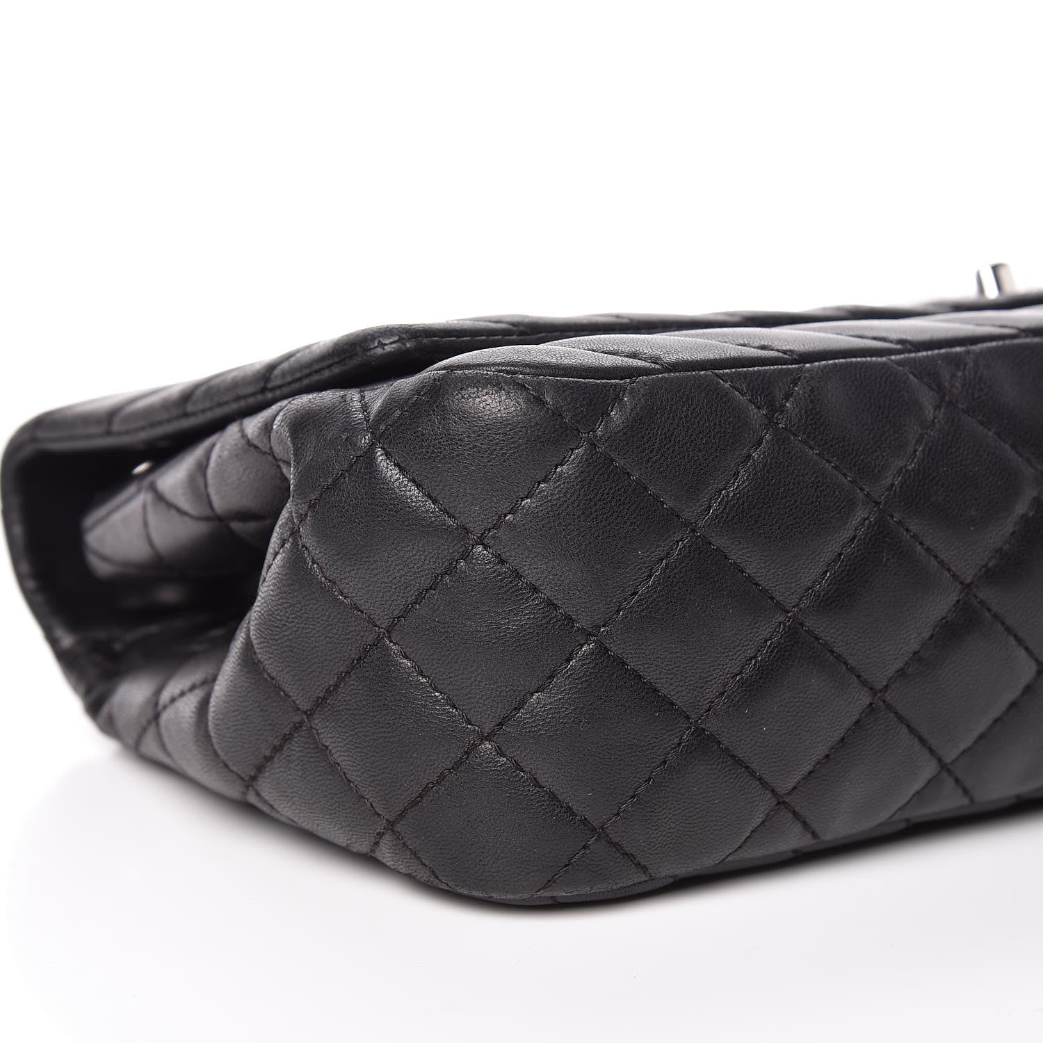Chanel Lambskin Chevron Quilted Single Flap Black 5 of 13