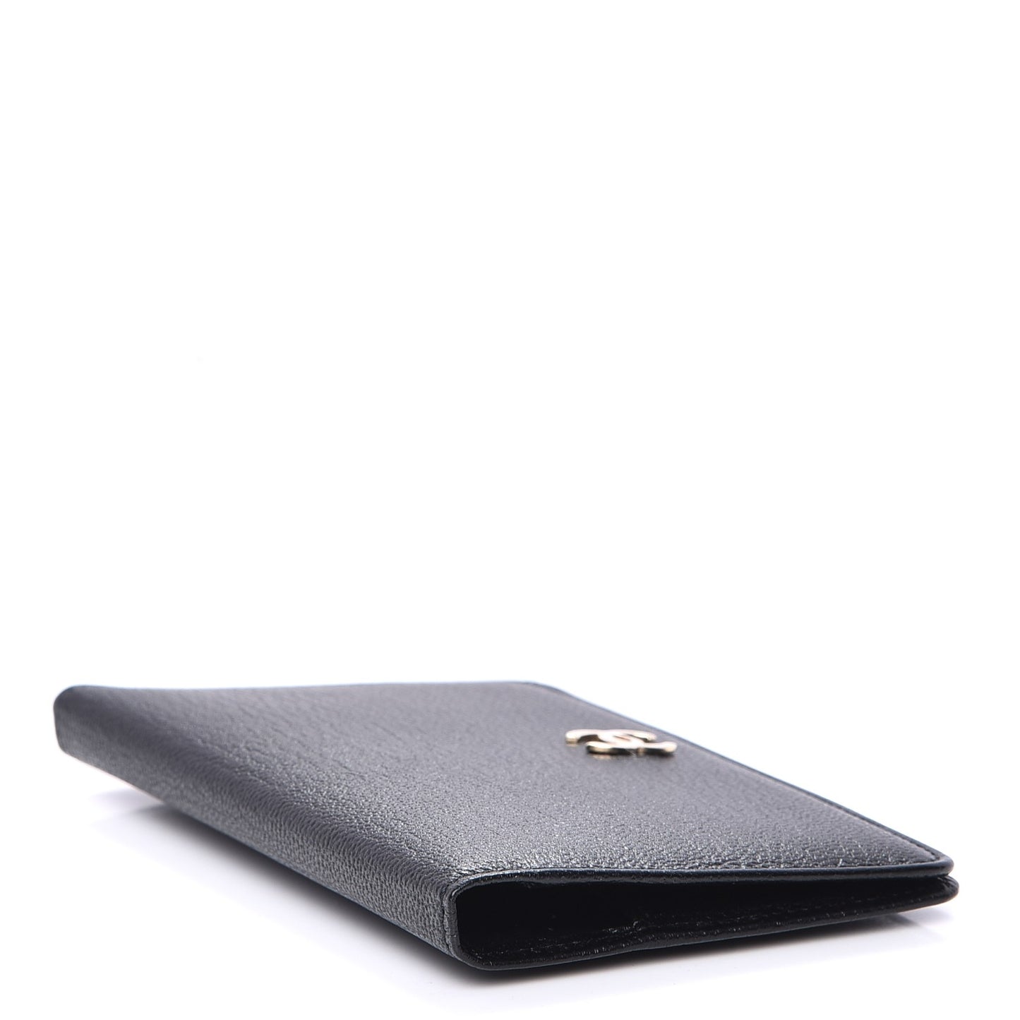 Goatskin Card Holder Wallet Black