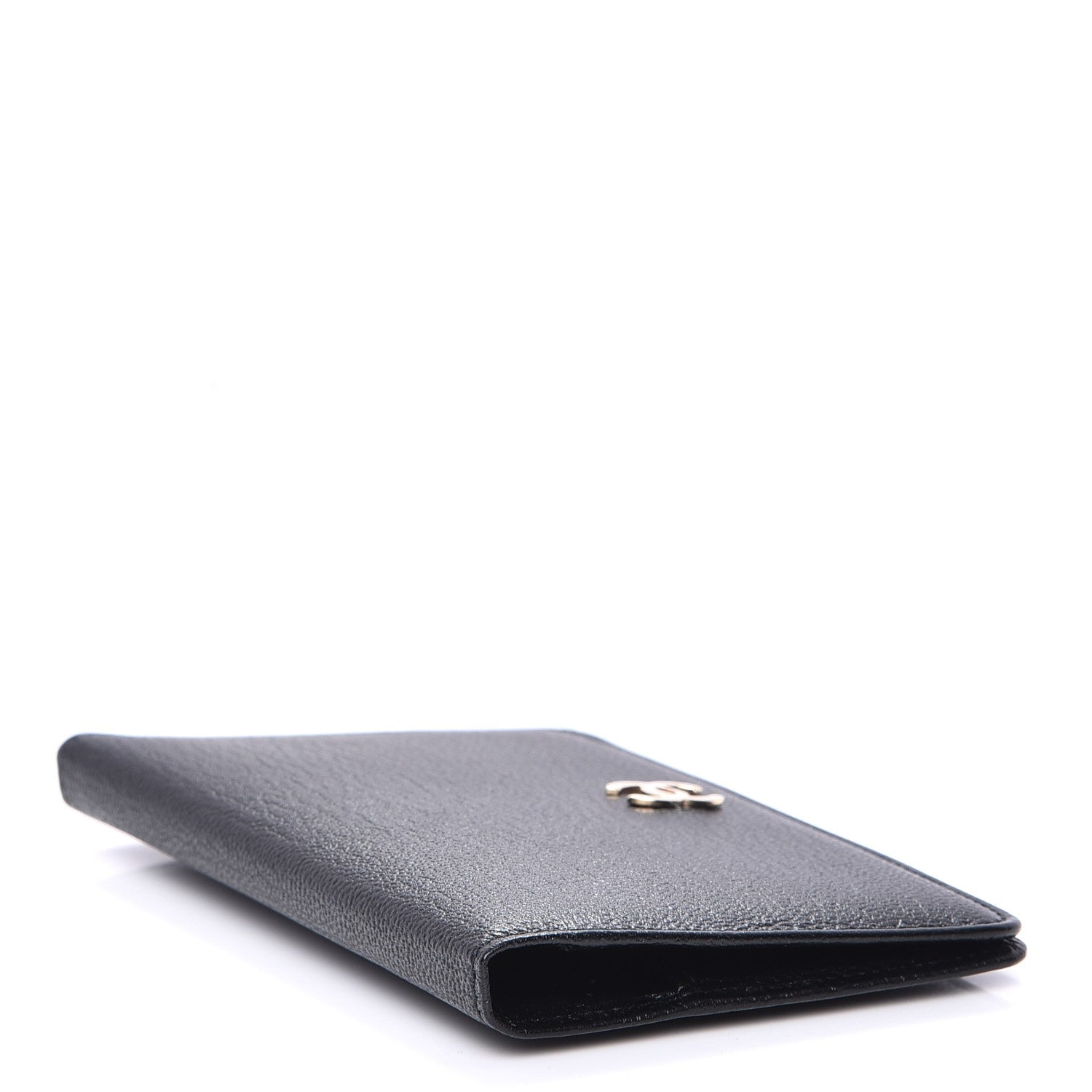 Chanel Goatskin Card Holder Wallet Black 4 of 9