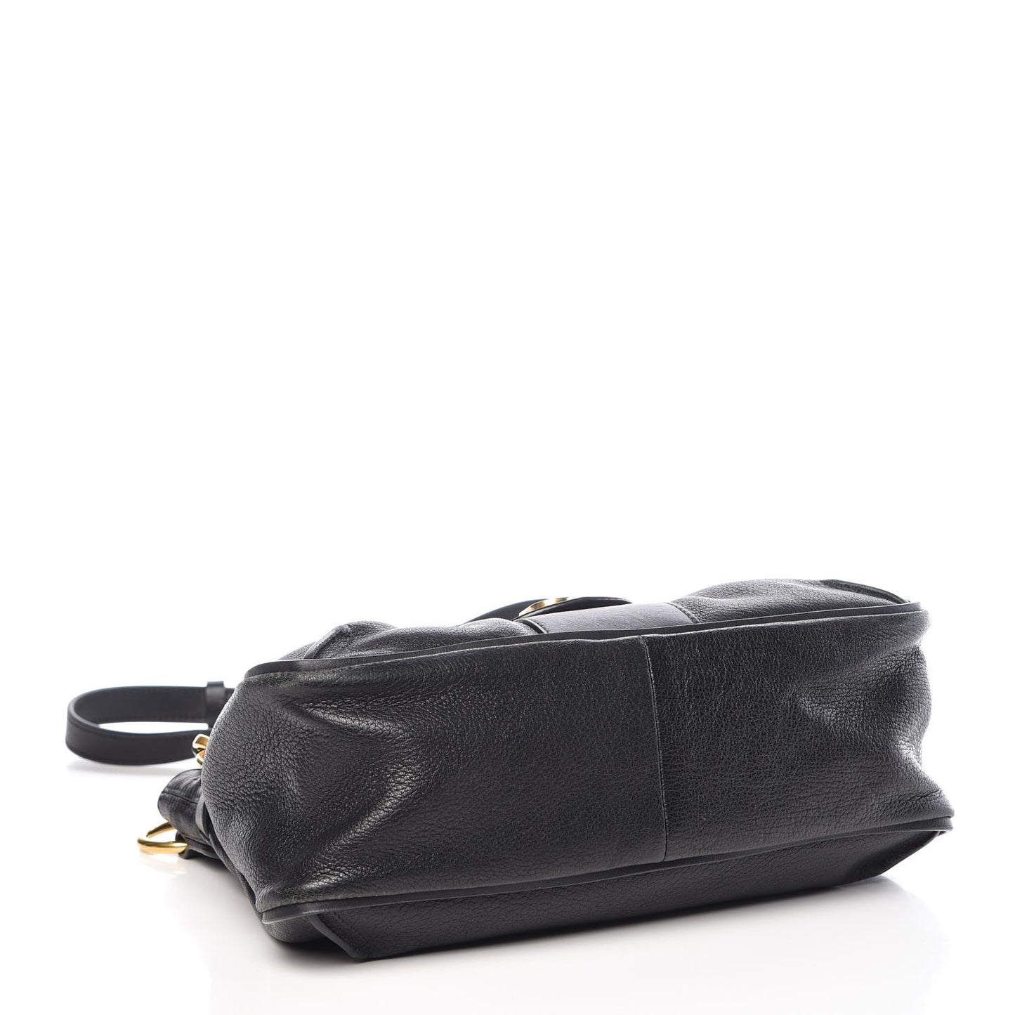 Grained Lambskin Calfskin Small Lexa Shoulder Bag Black
