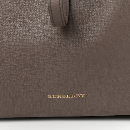 Burberry Derby Calfskin Medium Honeybrook Tote Thistle Grey 6 of 8