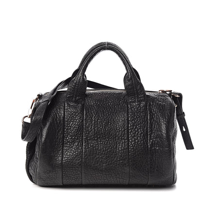 Alexander Wang Pebbled Lambskin Rocco Black Rose Gold Hardware 1 of 9