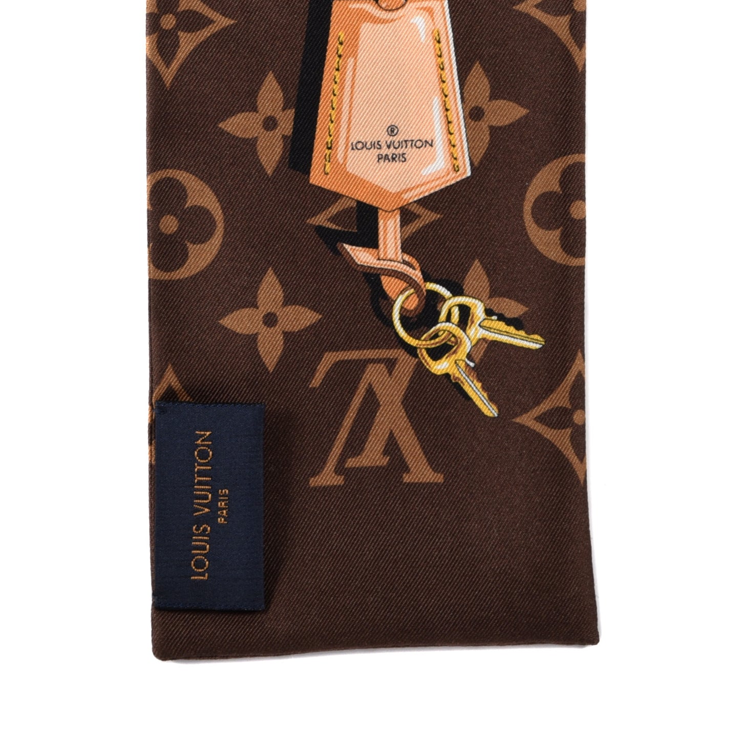 Silk Monogram Confidential Bandeau Brown