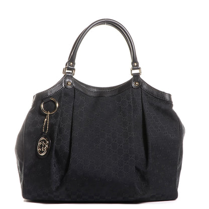 Gucci Monogram Large Sukey Tote Black 1 of 7