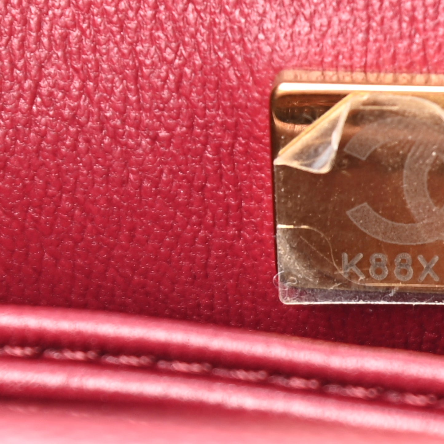 Caviar Quilted Lizard Embossed Extra Mini Coco Handle Flap Burgundy