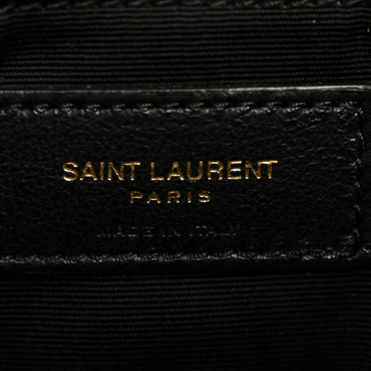 Saint Laurent Lambskin Quilted Medium Loulou Puffer Monogram Chain Satchel Crema Soft 6 of 15