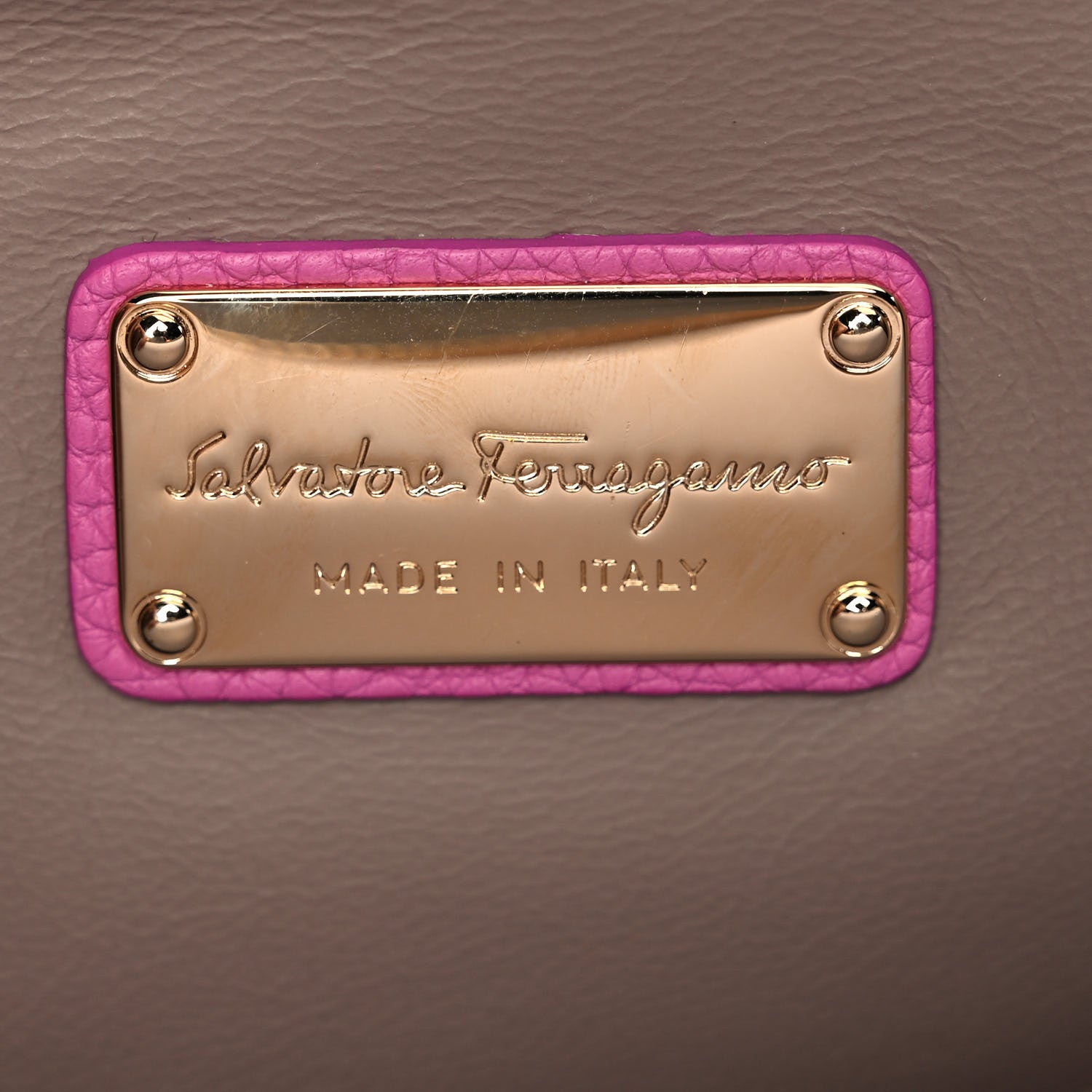 Salvatore Ferragamo Grained Calfskin Mya Flip Lock Shoulder Bag Pink 13 of 14