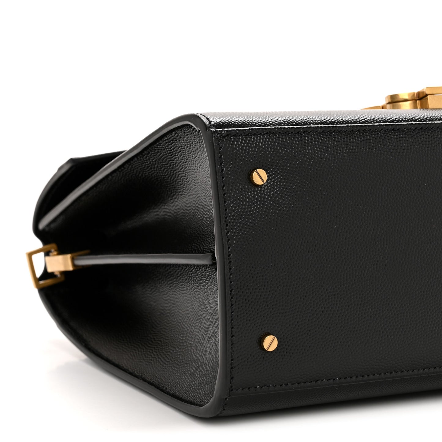 Grain de Poudre Medium Classic Monogram Cassandra Top Handle Black