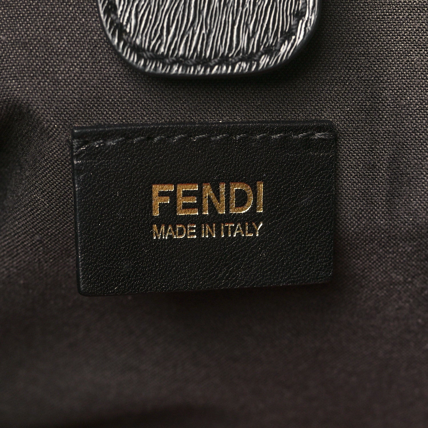 Fendi Zucchino Vitello Floral Forever Shoulder Bag Black Multicolor 5 of 9