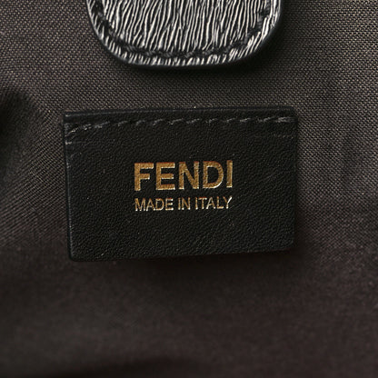Fendi Zucchino Vitello Floral Forever Shoulder Bag Black Multicolor 5 of 9