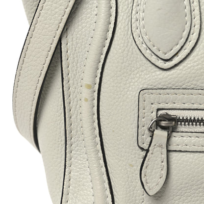 Celine Drummed Calfskin Nano Luggage Lune 12 of 15