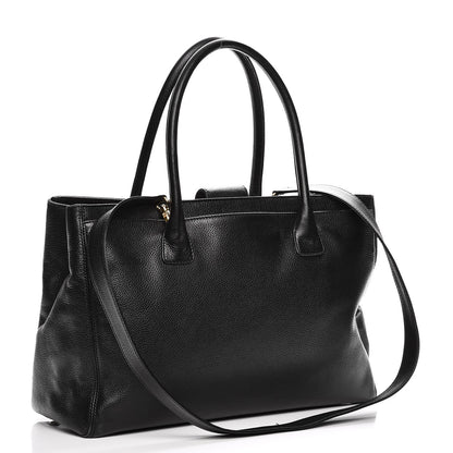 Chanel Calfskin Cerf Shopper Tote Black 4 of 13