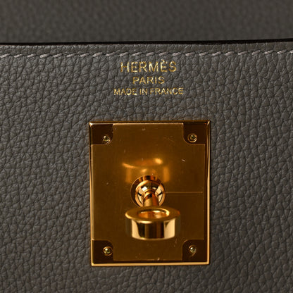 Hermes Togo Kelly Retourne 28 Etain 6 of 11