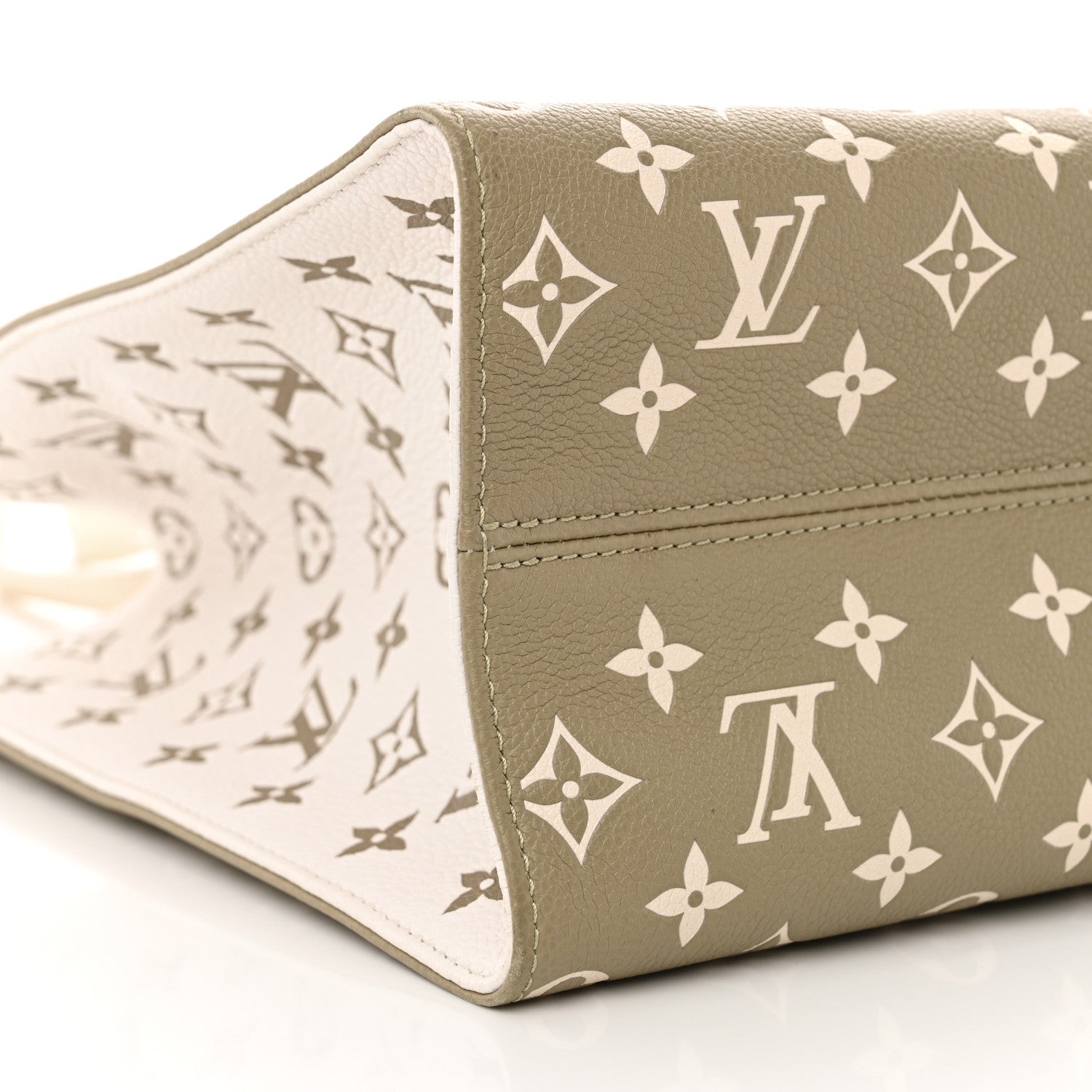 Louis Vuitton Empreinte Monogram Spring In The City Onthego MM Kaki Beige Cream 9 of 10