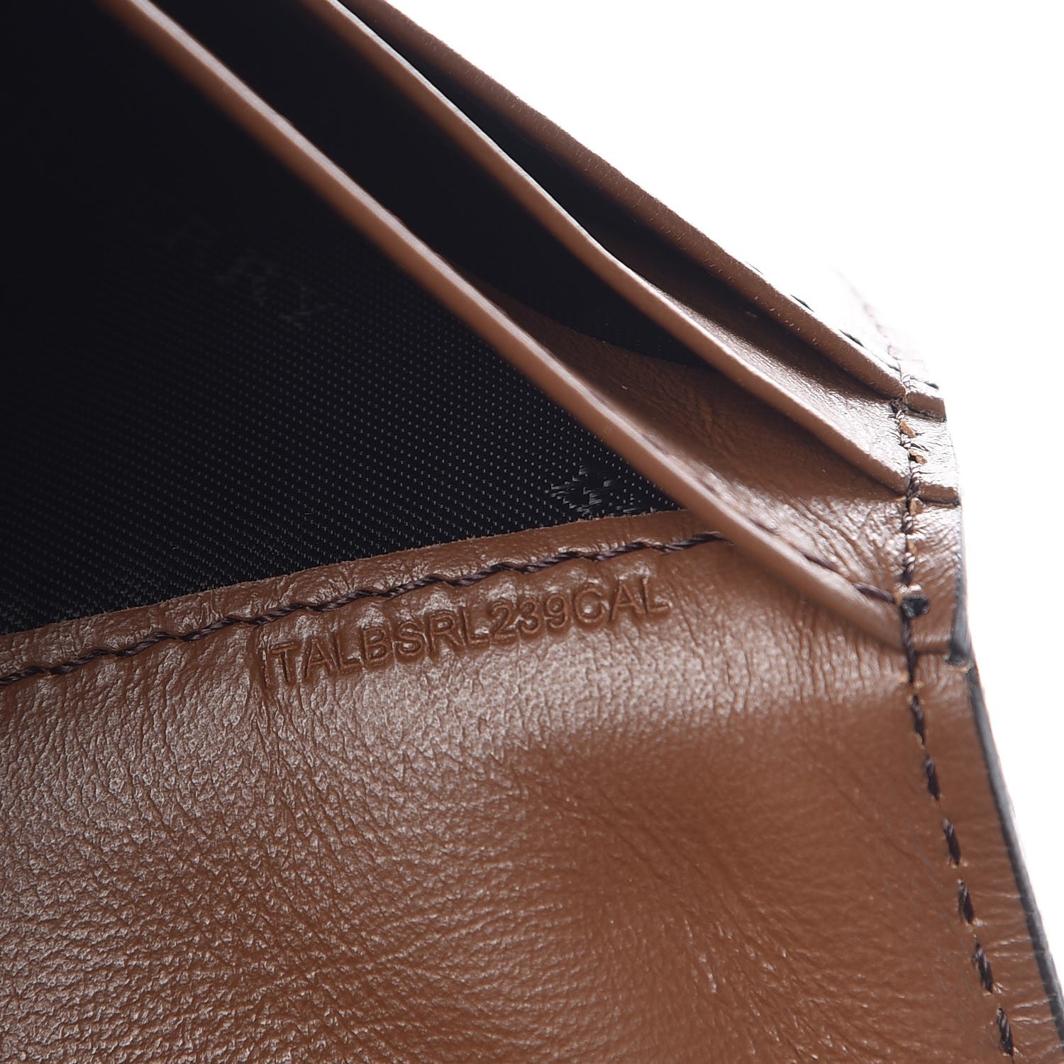 Burberry Grainy Calfskin House Check Continental Wallet Tan 7 of 7