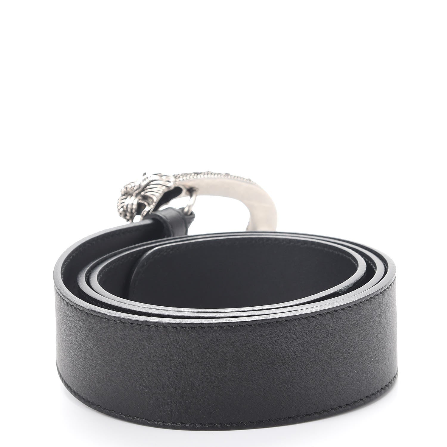 Gucci Moon Calfskin Nickel Dionysus Belt 90 36 Black 3 of 7